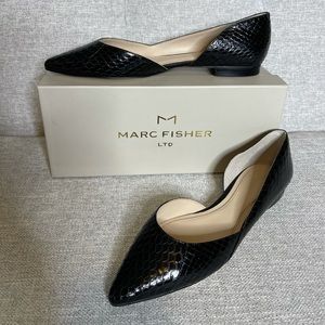 Marc Fisher Pointed Toe Black Flats  Size 8